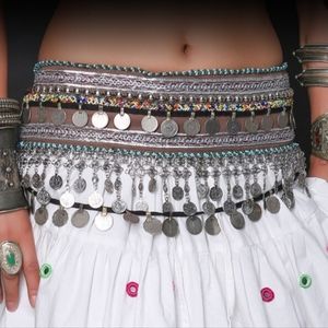 Traditional Tribal Turkish Coin and Cross belt